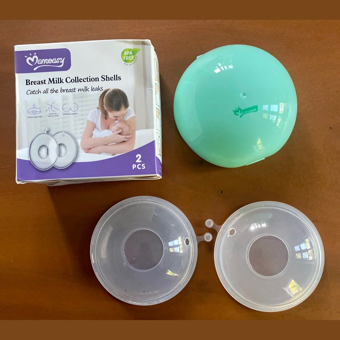 2 Pcs Silicone Wearable Breast Milk Collector ( With Box )